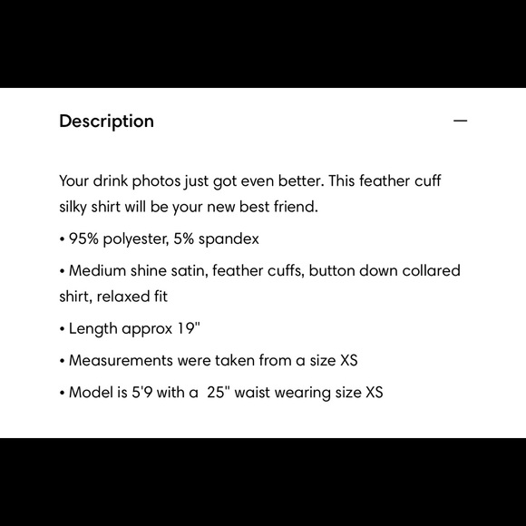 Feather satin shirt - Picture 5 of 5